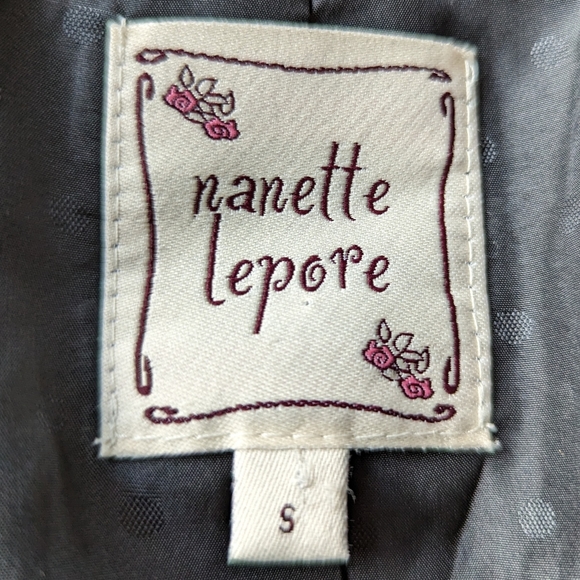 NANETTE LEPORE vintage inspired fitted jacket S XS - Picture 10 of 12
